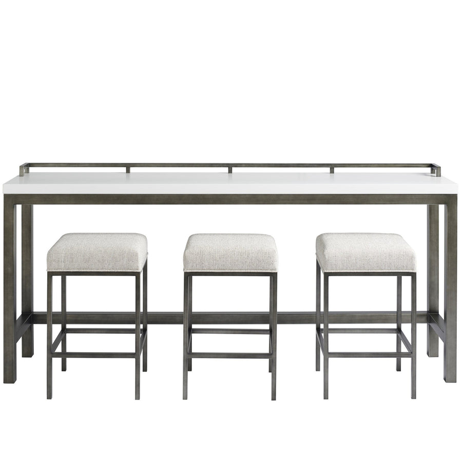 Meringue Essence Console Table With Stools-Universal Furniture-UNIV-915X803-Console Tables-1-France and Son