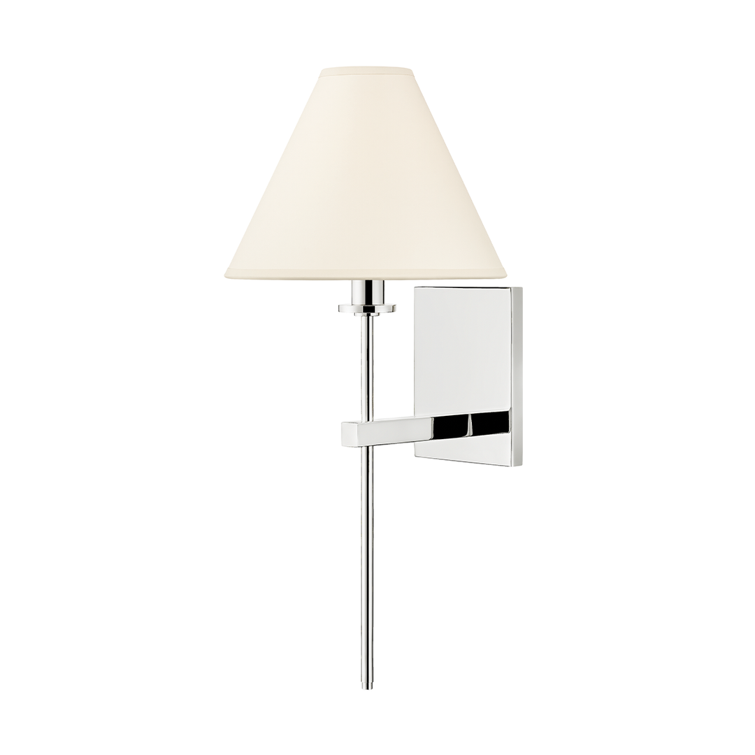 Graham 1 Light Wall Sconce-Hudson Valley-HVL-8861-PN-Wall LightingPolished Nickel-3-France and Son