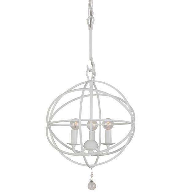 Solaris 3 Light Mini Chandelier-Crystorama Lighting Company-CRYSTO-9225-OS-ChandeliersSilver-1-France and Son