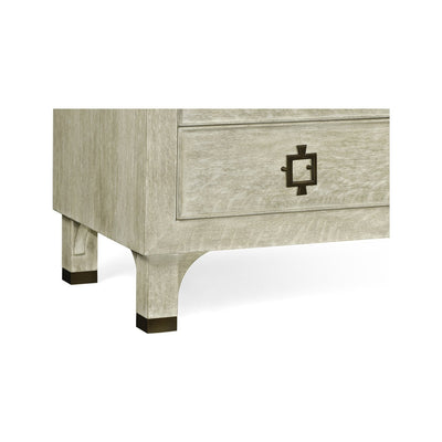 Oak Chest of Drawers with Marble Top-Jonathan Charles-JCHARLES-495652-GYO-DressersGreyed Oak & Carrara White Marble-4-France and Son
