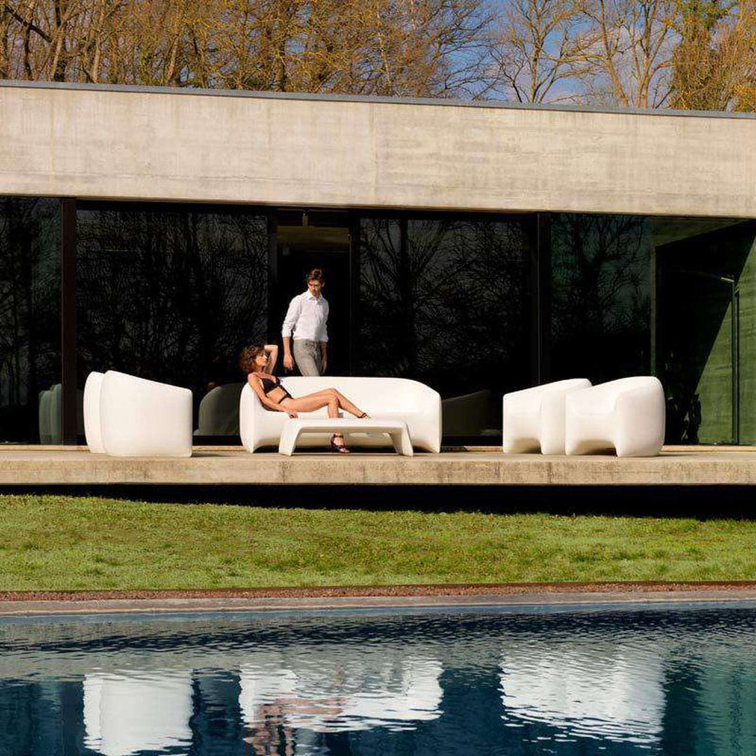 Blow Lounge Chair with Light By Vondom-Vondom-VONDOM-55014W-Outdoor Lounge ChairsLED White-4-France and Son