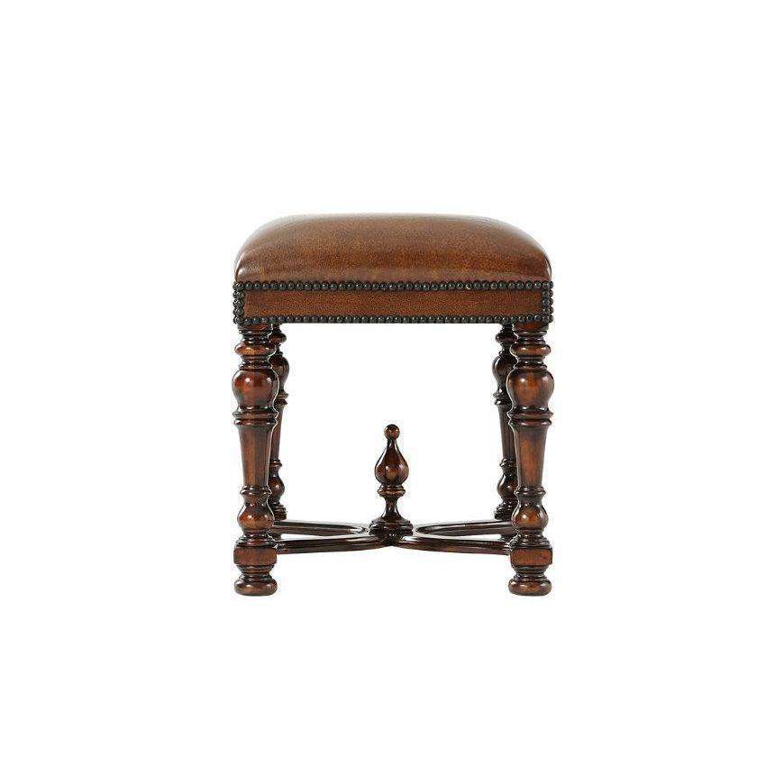 Wavy Stool-Theodore Alexander-THEO-4400-035BB-Stools & Ottomans-4-France and Son