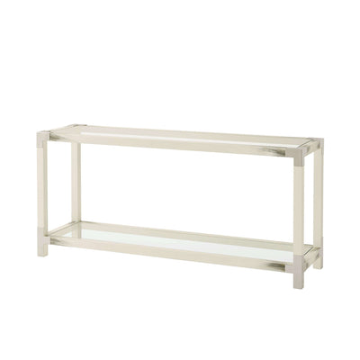 Cutting Edge Console Table (Longhorn White)-Theodore Alexander-THEO-5302-117-Console Tables-1-France and Son