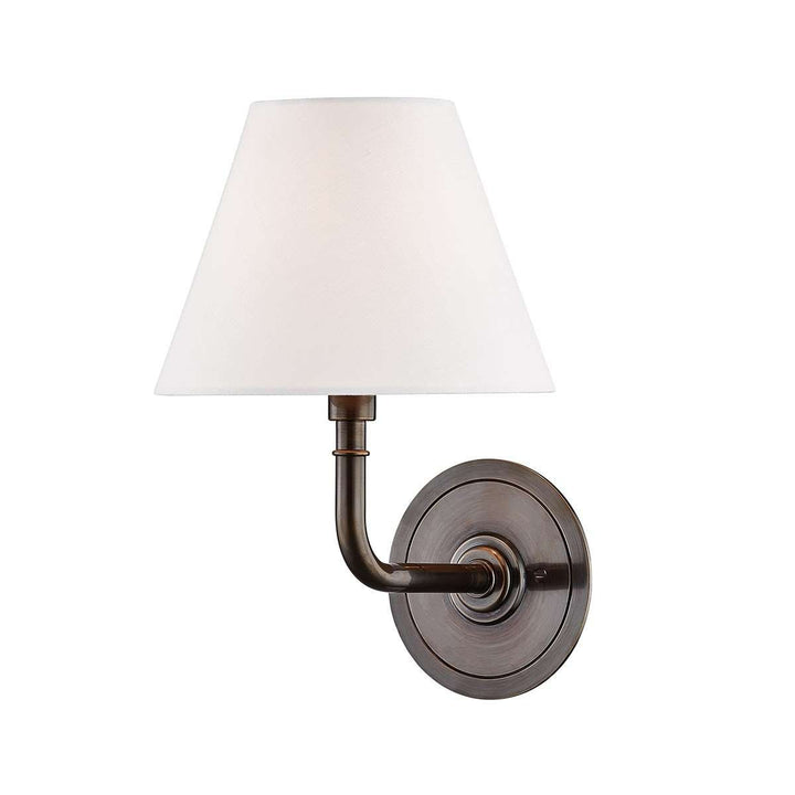 Signature No.1 1 Light Wall Sconce-Hudson Valley-HVL-MDS600-DB-Wall LightingBlack-1-France and Son
