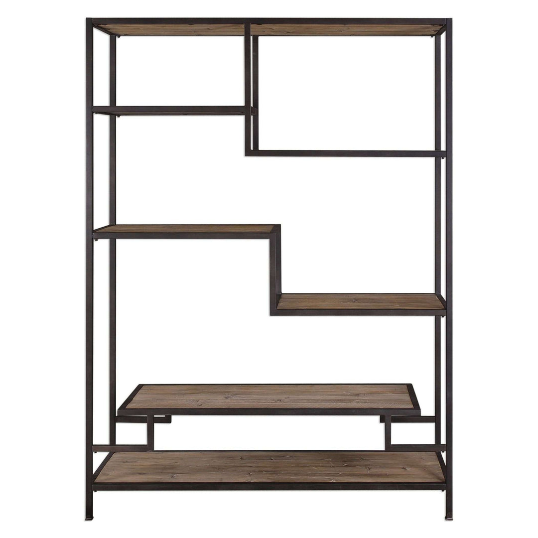 Sherwin Industrial Etagere-Uttermost-UTTM-24682-Bookcases & Cabinets-1-France and Son