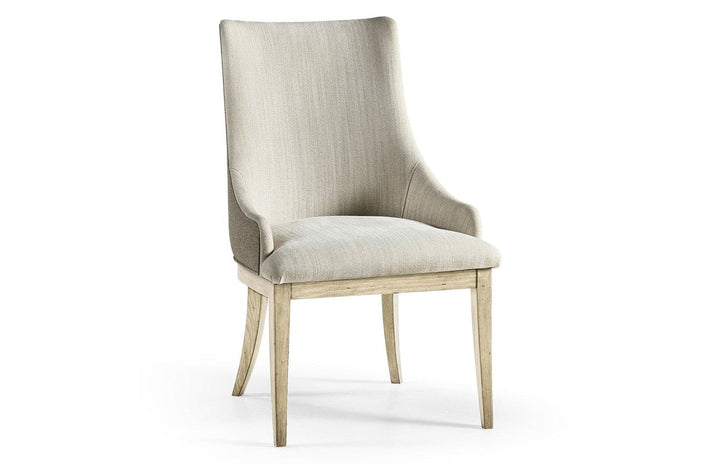 Aurora Upholstered Side Chair-Jonathan Charles-JCHARLES-003-2-132-STO-Dining ChairsStripped Oak Wood-6-France and Son