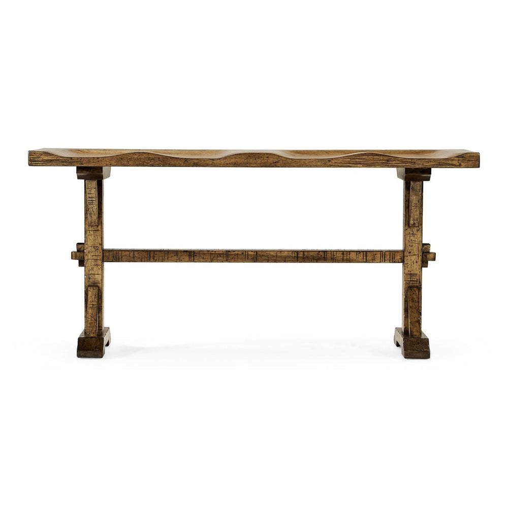 Topped Bench-Jonathan Charles-JCHARLES-491088-DTM-BenchesMedium Driftwood-2-France and Son
