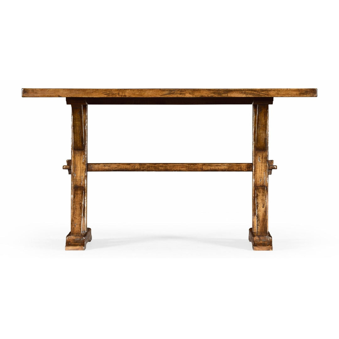 Solid Wood Dining Table-Jonathan Charles-JCHARLES-491059-90L-CFW-Dining TablesCountry Walnut-90"-27-France and Son