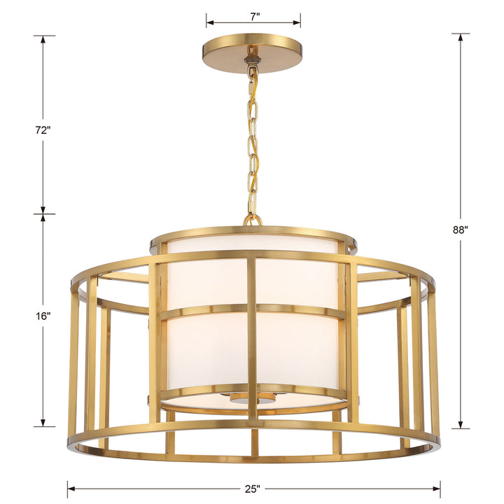 Brian Patrick Flynn For Crystorama Hulton 5 Light Chandelier-Crystorama Lighting Company-CRYSTO-9595-LG-Chandeliers-4-France and Son