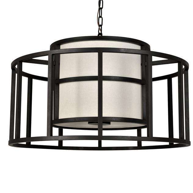 Brian Patrick Flynn Hulton 5 Light Matte Black Chandelier-Crystorama Lighting Company-CRYSTO-9595-MK-Chandeliers-1-France and Son