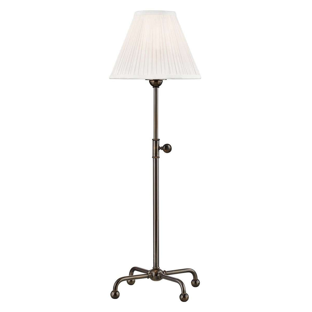 Classic No.1 1 Light Table Lamp-Hudson Valley-HVL-MDSL107-AGB-Table LampsGold-2-France and Son