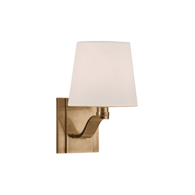 Clayton 1 Light Wall Sconce-Hudson Valley-HVL-2461-AGB-Wall LightingAged Brass-1-France and Son