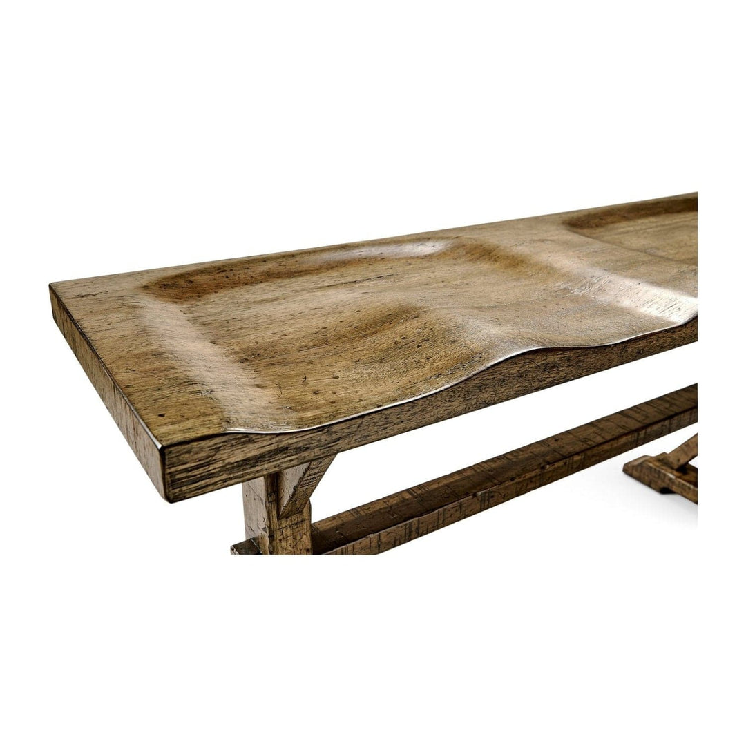 Topped Bench-Jonathan Charles-JCHARLES-491088-DTM-BenchesMedium Driftwood-4-France and Son