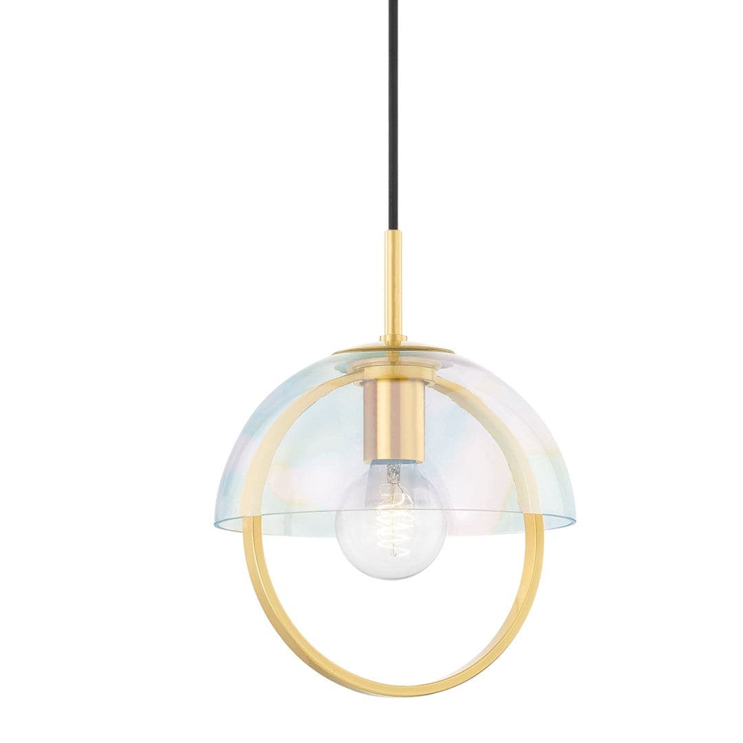 Meriah - 1 Light Pendant-Mitzi-HVL-H752701S-AGB-PendantsSmall-2-France and Son