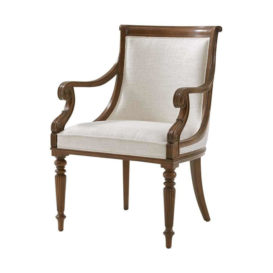 Floris Armchair-Theodore Alexander-THEO-AL41087.1AXT-Dining Chairs-1-France and Son