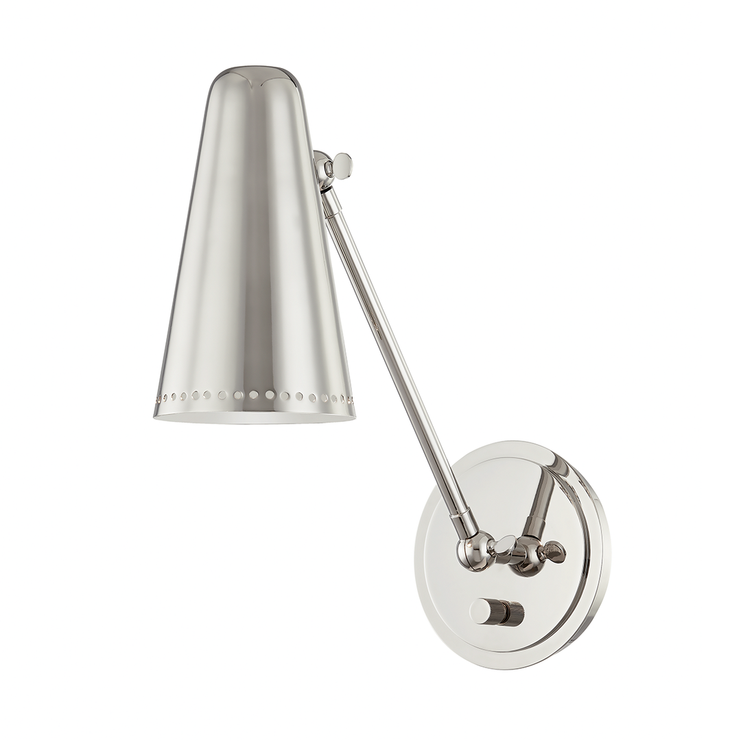 Easley 1 Light Wall Scone-Hudson Valley-HVL-6731-PN-Wall LightingPolished Nickel-3-France and Son