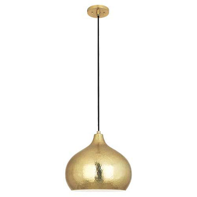 Dal Dome Pendant-Robert Abbey Fine Lighting-ABBEY-9874-PendantsModern Brass-1-France and Son