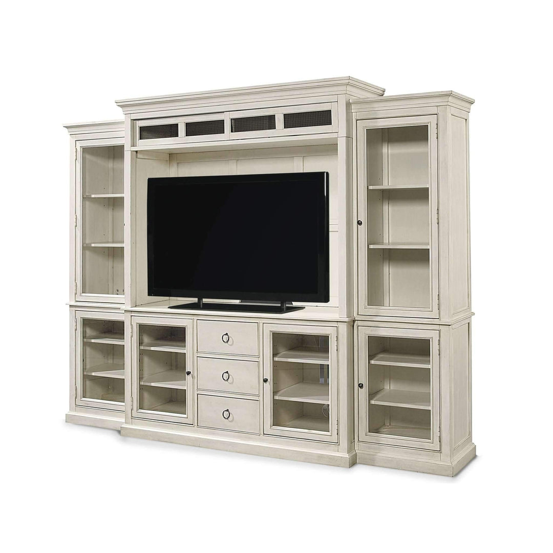 Summer Hill Collection Complete Home Entertainment Wall System-Universal Furniture-UNIV-987968HE-Media Storage / TV StandsCotton Cream-5-France and Son