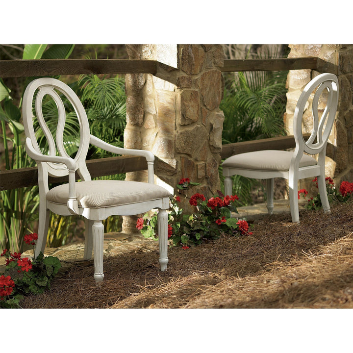 Summer Hill Pierced Back Arm Chair-Universal Furniture-UNIV-987637-RTA-Dining Chairs-3-France and Son