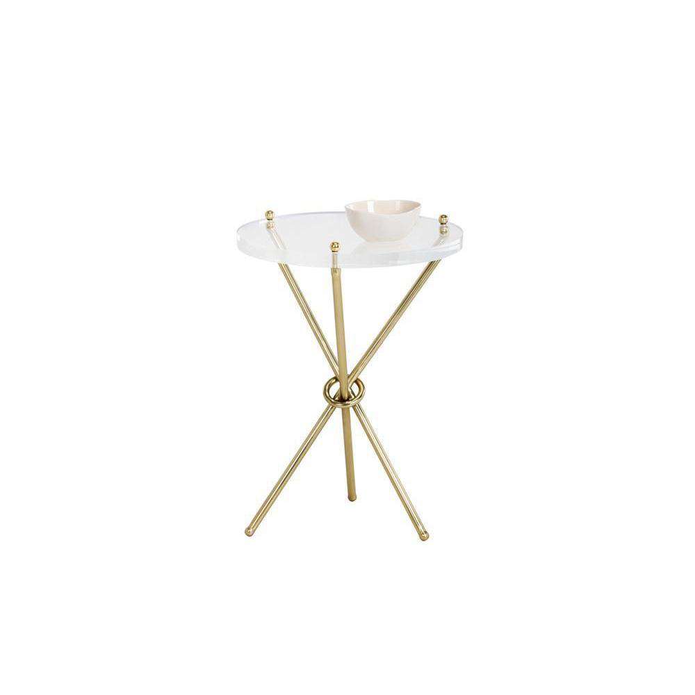 Cher Side Table-Sunpan-SUNPAN-101707-Side TablesBrass-2-France and Son