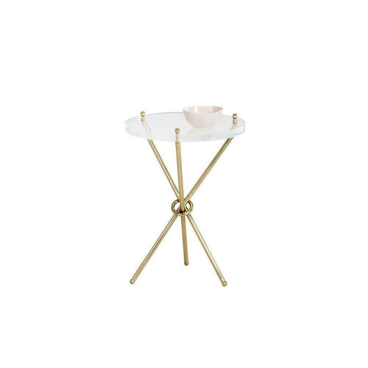 Cher Side Table-Sunpan-SUNPAN-101707-Side TablesBrass-2-France and Son