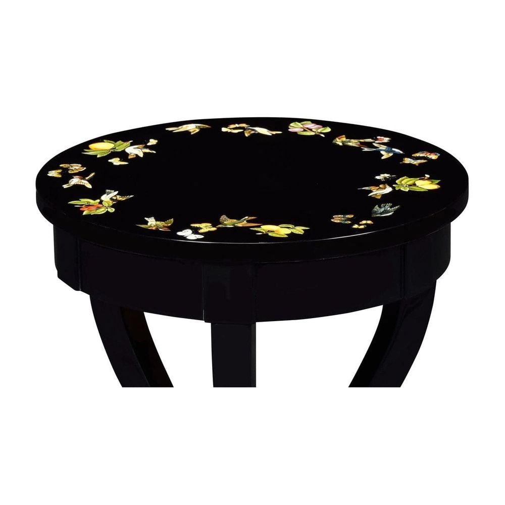 Biedermeier Black Cigarette Table-Jonathan Charles-JCHARLES-008435-AB-Side Tables-3-France and Son