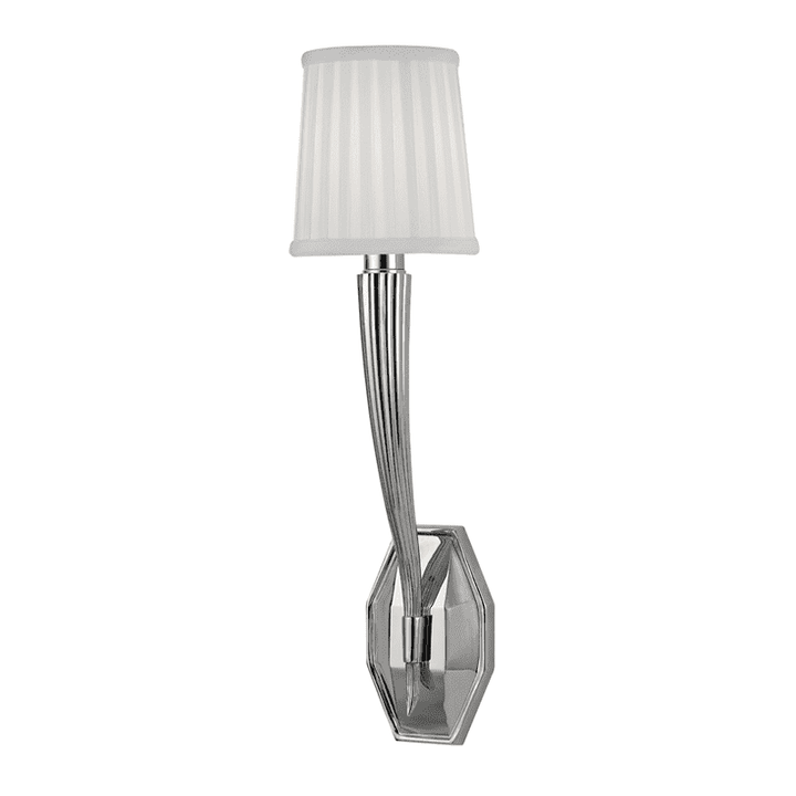 Erie 1 Light Wall Sconce-Hudson Valley-HVL-3861-PN-Wall LightingPolished Nickel-2-France and Son