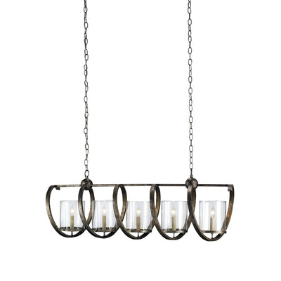 Maximus Grande Chandelier-Currey-CURY-9915-Chandeliers5-Light-Pyrite Bronze-9-France and Son