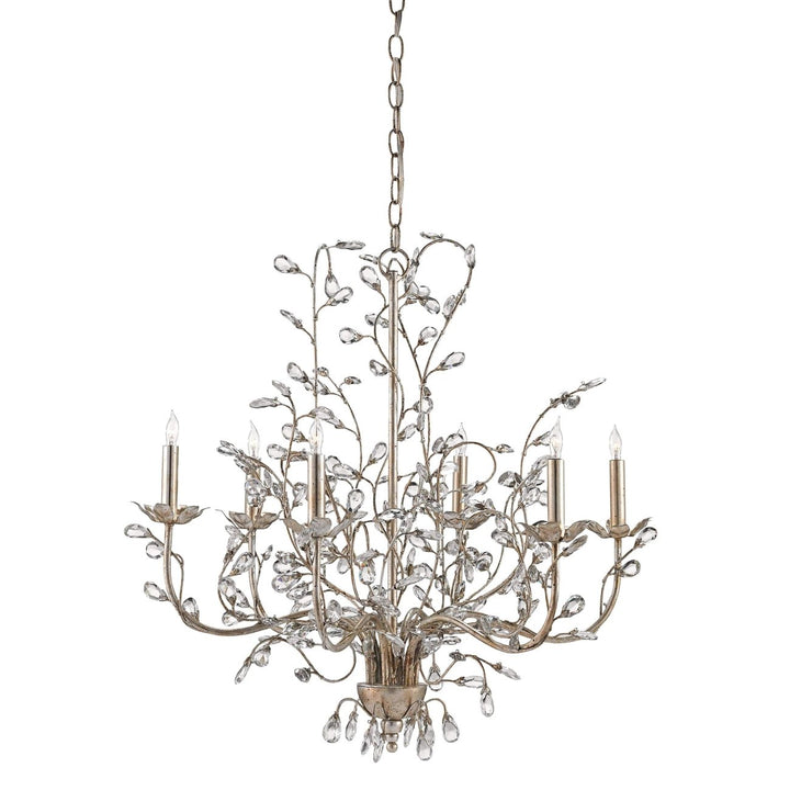 Crystal Bud Silver Orb Chandelier-Currey-CURY-9973-ChandeliersSilver Granello-6-Light-5-France and Son