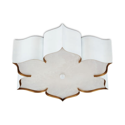 Grand Lotus White Flush Mount-Currey-CURY-9999-0059-Flush Mounts-4-France and Son