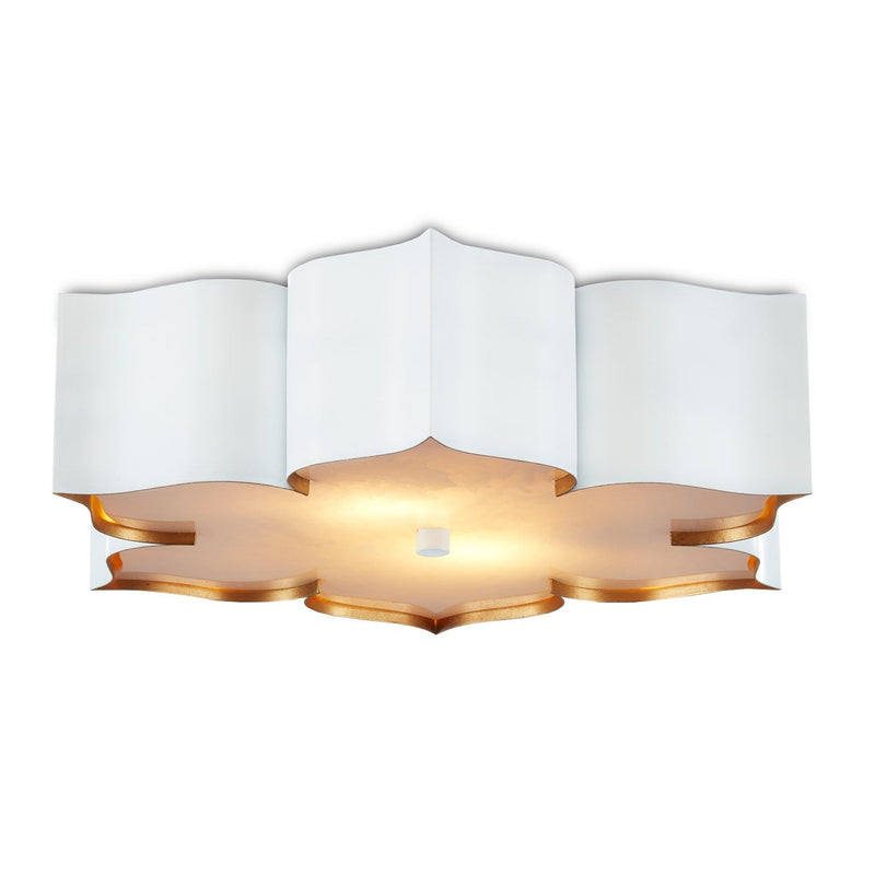 Grand Lotus White Flush Mount-Currey-CURY-9999-0059-Flush Mounts-1-France and Son