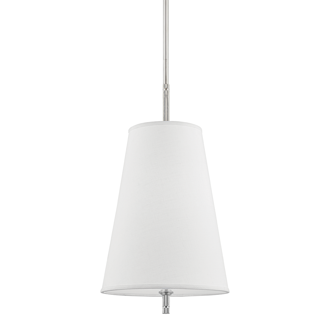 Bowery 1 Light Pendant-Hudson Valley-HVL-3715-PN-PendantsPolished Nickel-2-France and Son