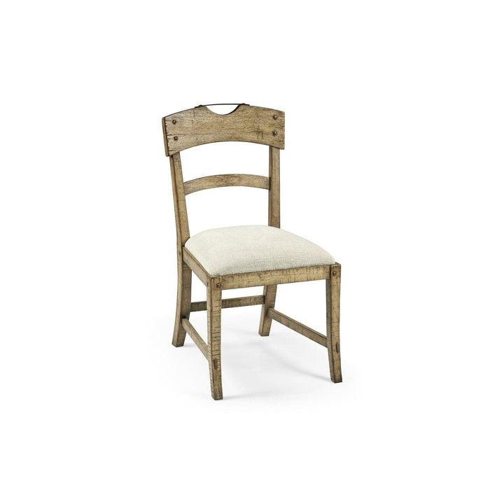 Casual Planked Dining Side Chair-Jonathan Charles-JCHARLES-491076-SC-DTL-F400-Dining ChairsLight Driftwood-8-France and Son