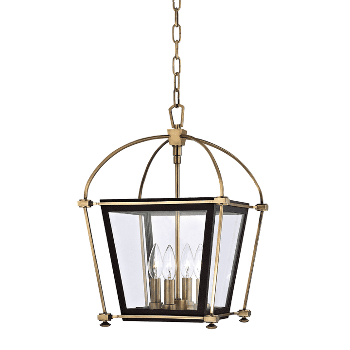 Hollis 4 Light Pendant-Hudson Valley-HVL-3612-AGB-PendantsAged Brass-1-France and Son