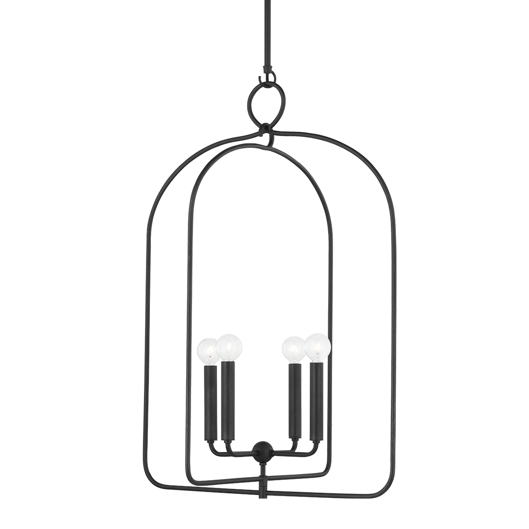 Mallory 4 Light Pendant-Mitzi-HVL-H512701L-AI-PendantsAged Iron-1-France and Son