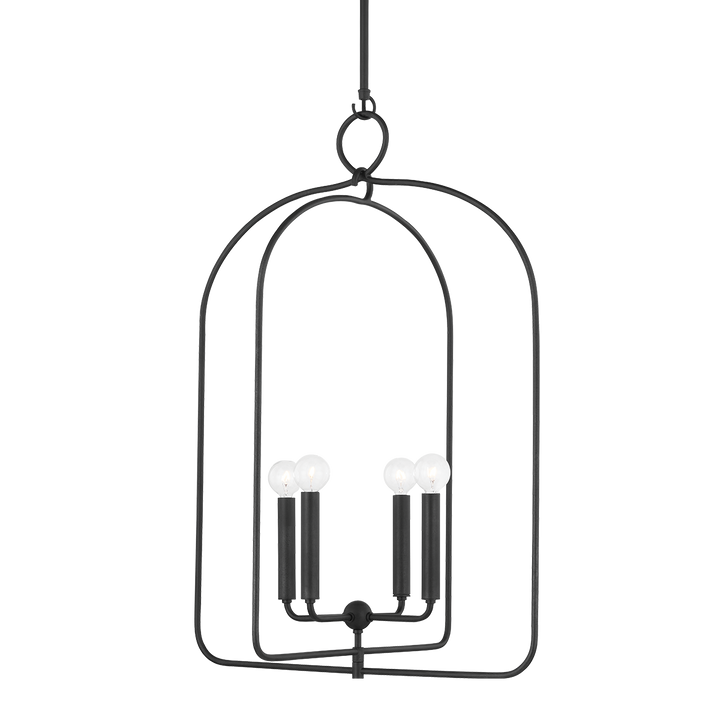 Mallory 4 Light Pendant-Mitzi-HVL-H512701L-AI-PendantsAged Iron-1-France and Son