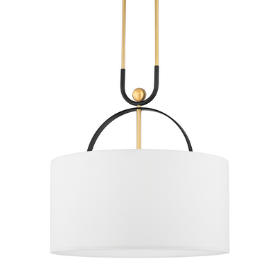 Campbell Hall 3 Light Pendant-Hudson Valley-HVL-2036-AGB/BBR-Pendants-1-France and Son