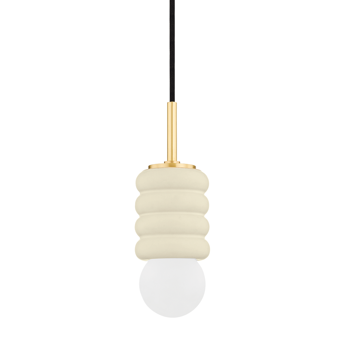 Bibi 1 Light Pendant-Mitzi-HVL-H691701-AGB/CAI-Pendants-1-France and Son