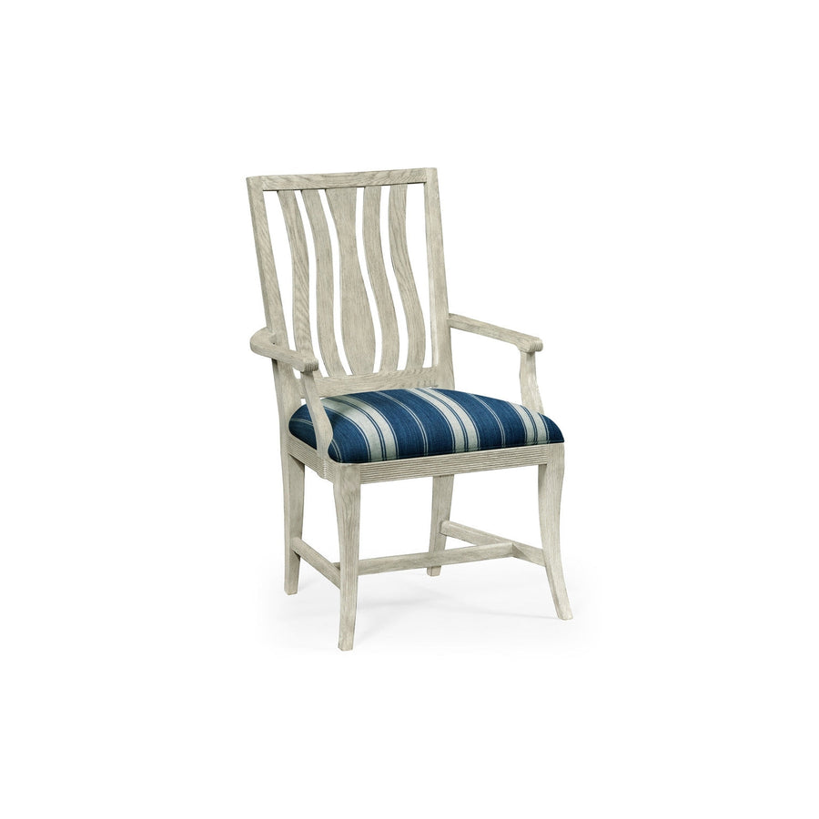 Eva Cloudy Oak Dining Arm Chair-Jonathan Charles-JCHARLES-530113-AC-CLO-Dining Chairs-1-France and Son