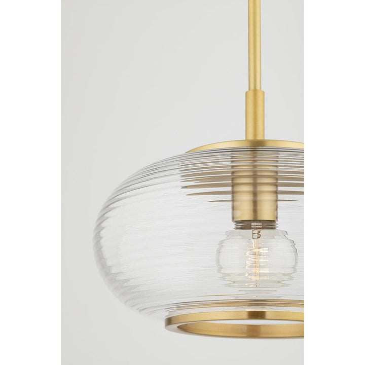 Magie 1 Light Pendant-Mitzi-HVL-H418701-AGB-PendantsAged Brass-5-France and Son