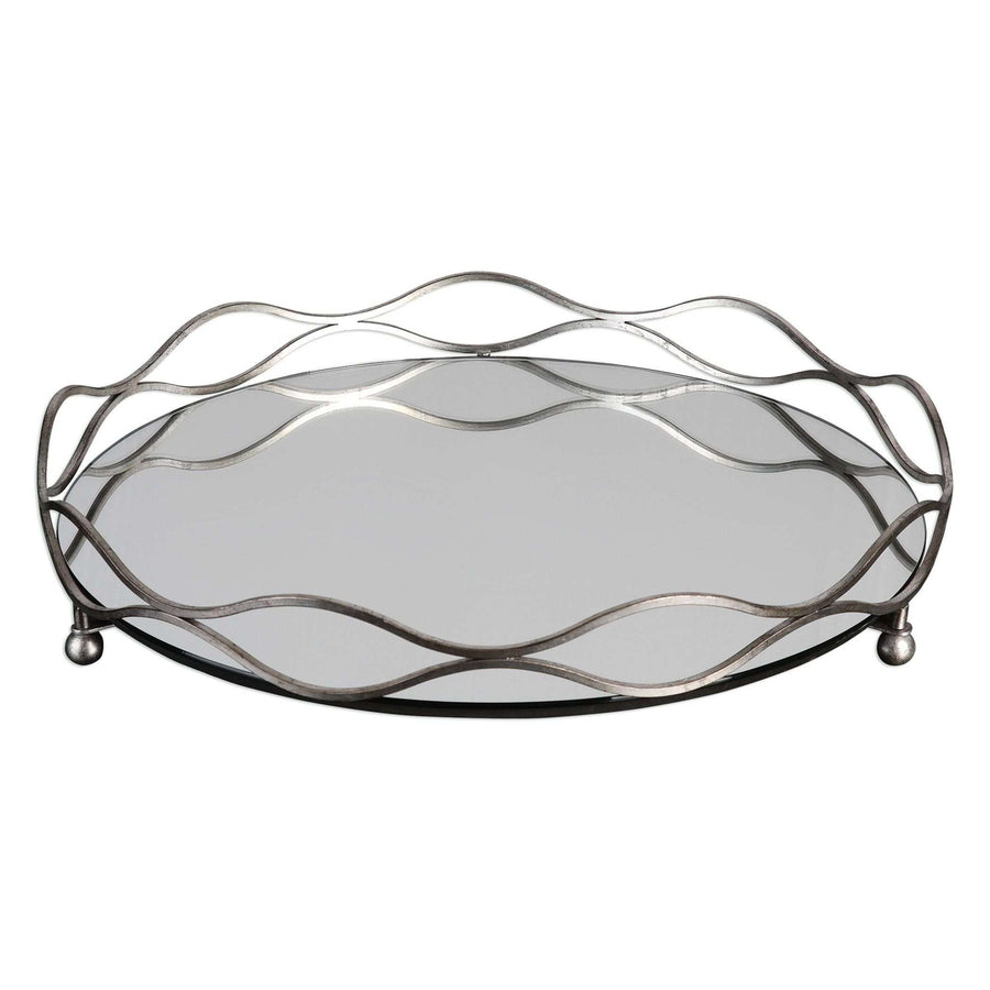 Rachele Mirrored Silver Tray-Uttermost-UTTM-20177-Decor-1-France and Son