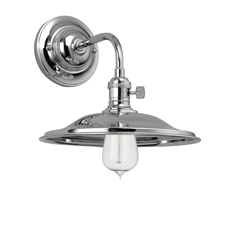 Heirloom 1 Light Wall Sconce Polished Nickel-Hudson Valley-HVL-8000-PN-MS2-Wall LightingPolished Nickel-1-France and Son