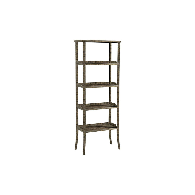 Casual Four-Tier Étagère-Jonathan Charles-JCHARLES-491100-CFW-Bookcases & CabinetsCountry Walnut-5-France and Son