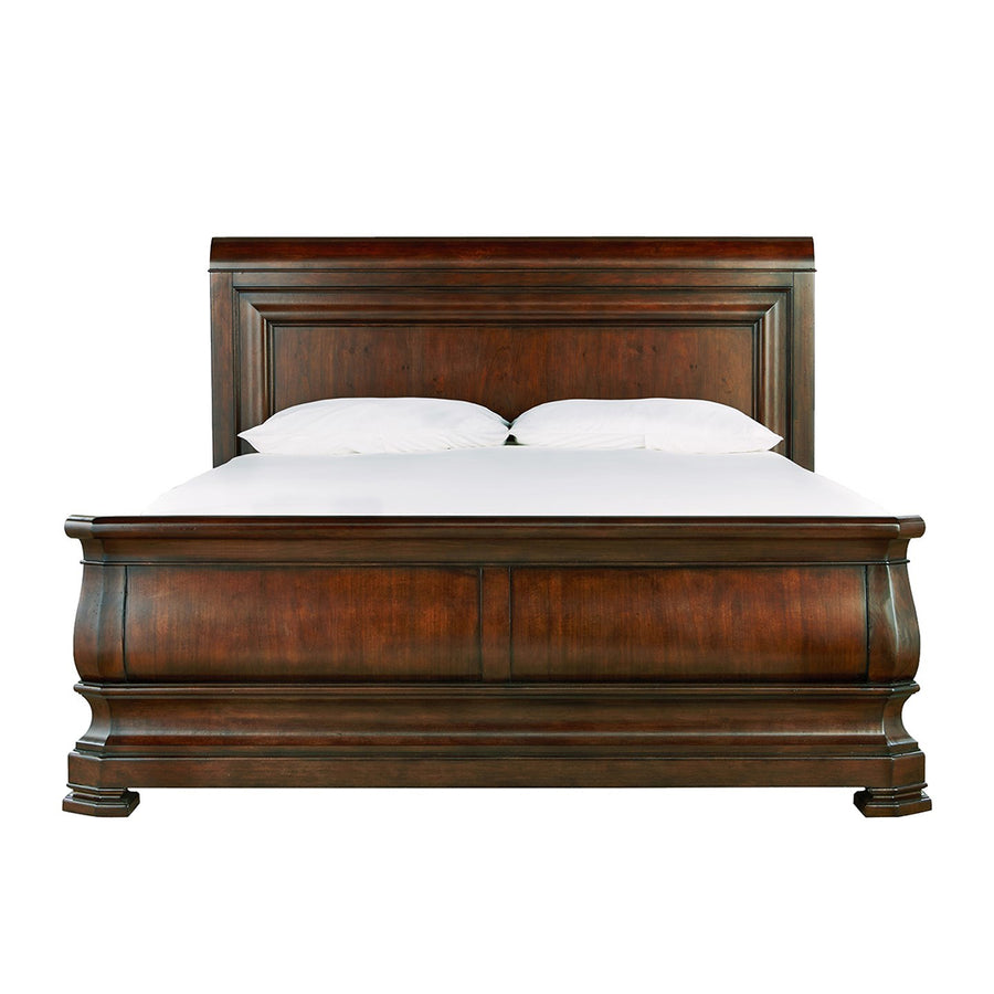 Reprise Sleigh Bed-Universal Furniture-UNIV-58177B-BedsClassical Cherry-Cal King-1-France and Son