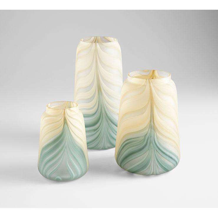Hearts Of Palm Vase-Cyan Design-CYAN-09533-DecorLarge Hearts Of Palm Vase-3-France and Son