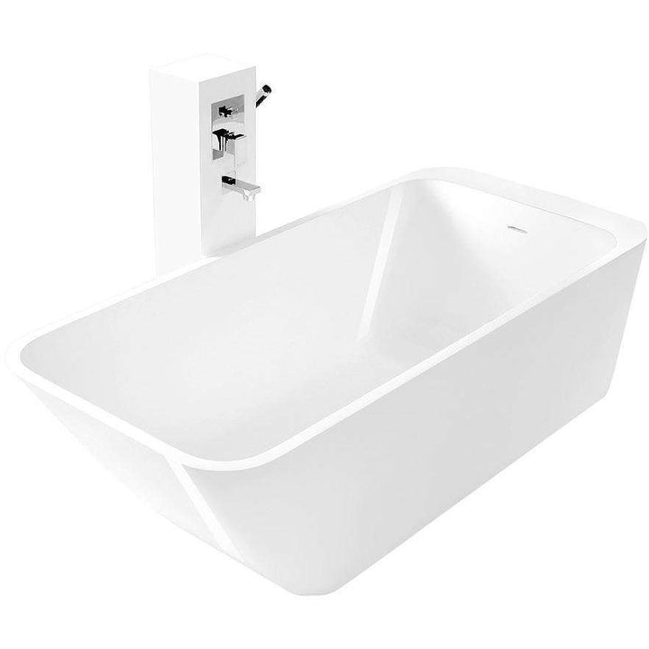 Rutger Free-Standing Soaking Tub-France & Son-BW6456SW-Bathtubs-1-France and Son