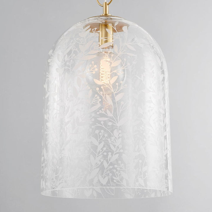 Belleville 1 Light Pendant - Large-Hudson Valley-HVL-7514-AGB-PendantsAged Brass-3-France and Son