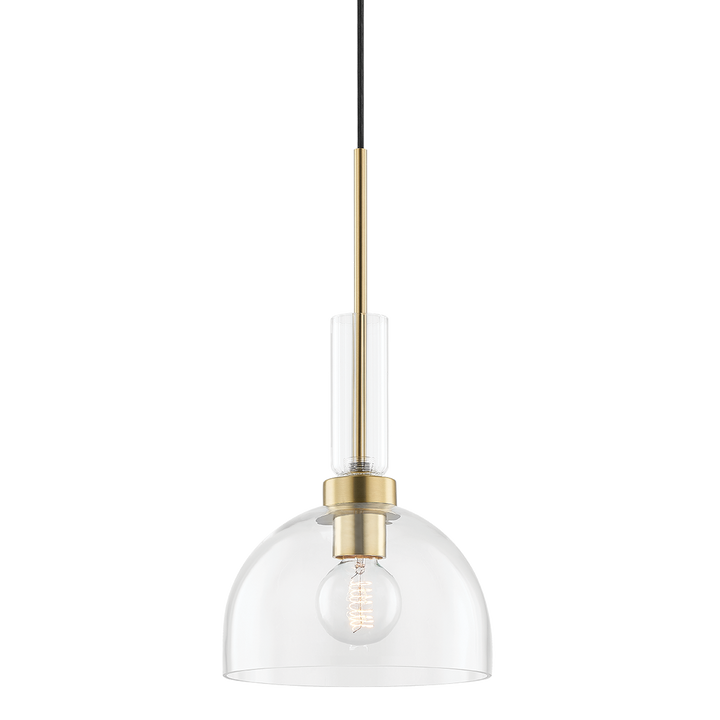 Tabitha 1 Light Pendant-Mitzi-HVL-H384701-AGB-PendantsAged Brass-1-France and Son