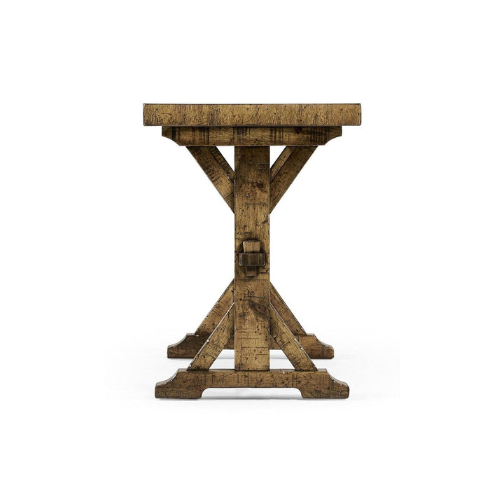 Topped Bench-Jonathan Charles-JCHARLES-491088-DTM-BenchesMedium Driftwood-3-France and Son