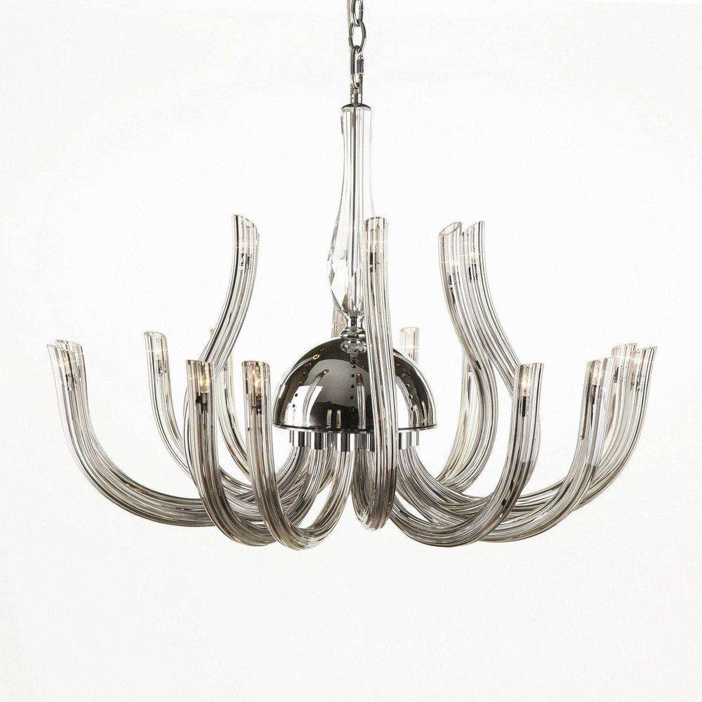Modern Nevin Pendant - 18 Arm Silver Chandelier